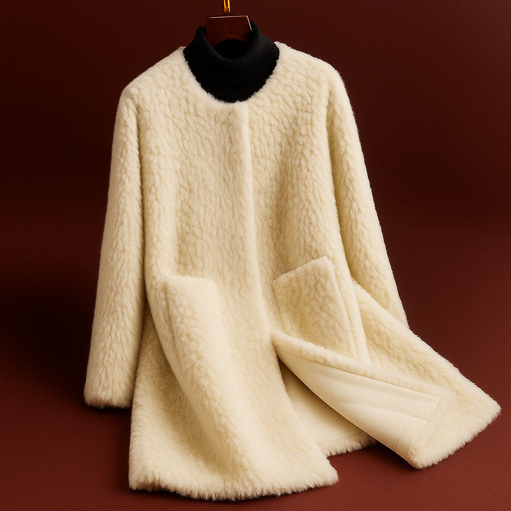 Giulia Textured Wool Coat