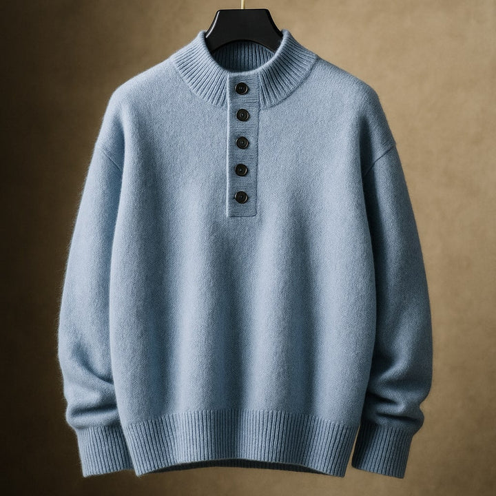 Sebastian Wool Button Sweater