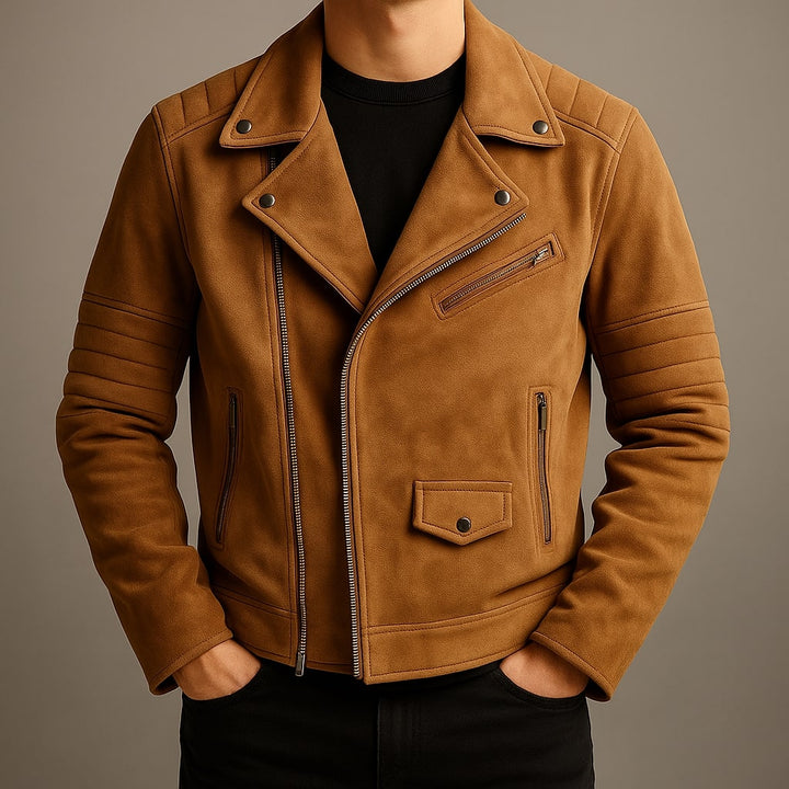 Alessio Leather Biker Jacket