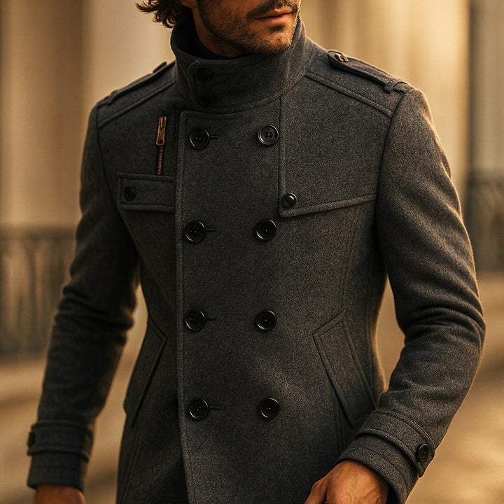 Marcello Tailored Officer Coat