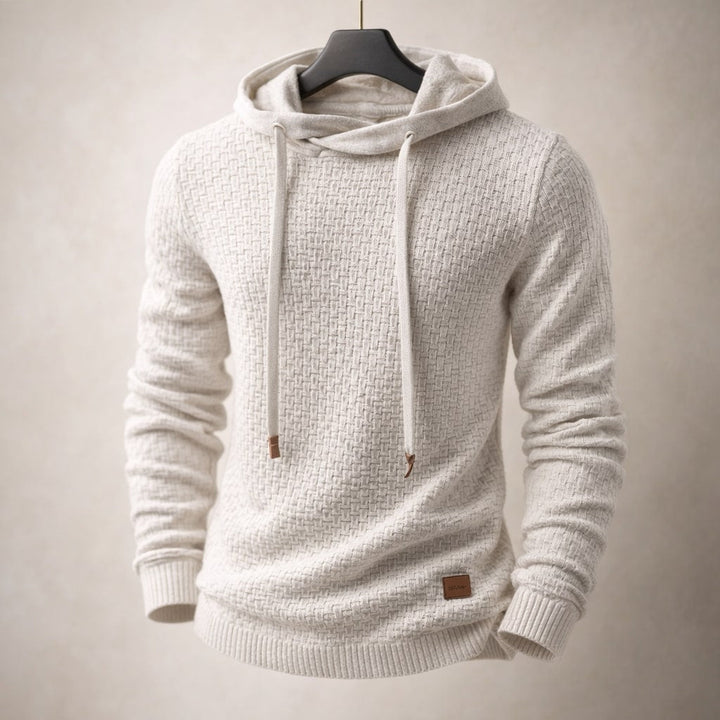 Matteo Textured Knit Hoodie