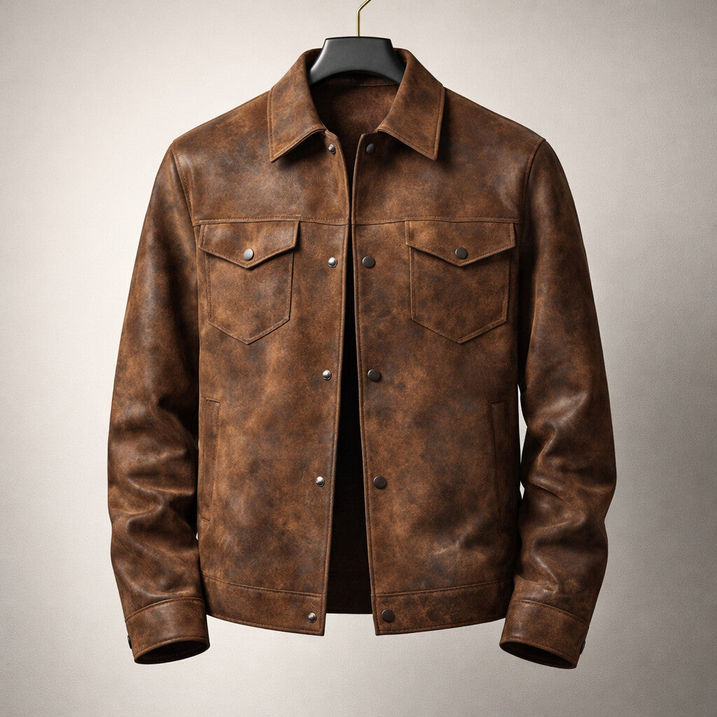 Dario Leather Work Jacket