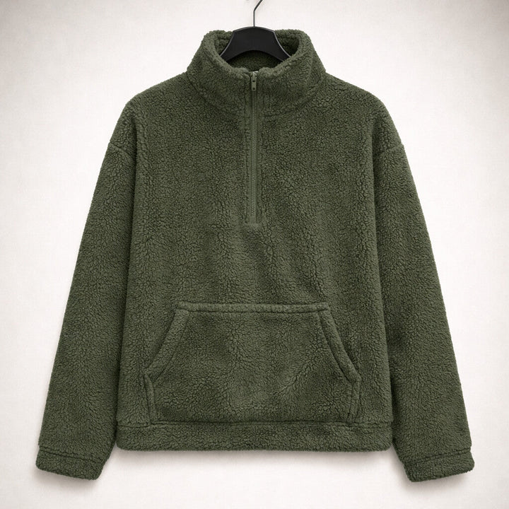 Elena Half-Zip Textured Pullover
