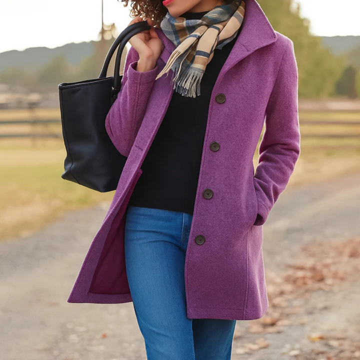 Vera™ - Classic Mid-Length Button Coat