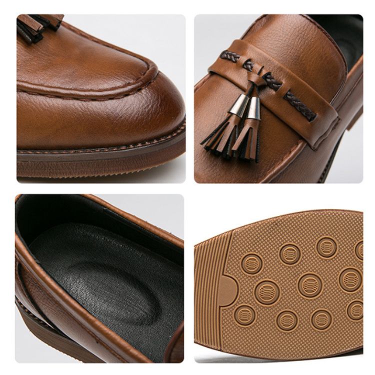 Luciano Leather Tassel Loafers
