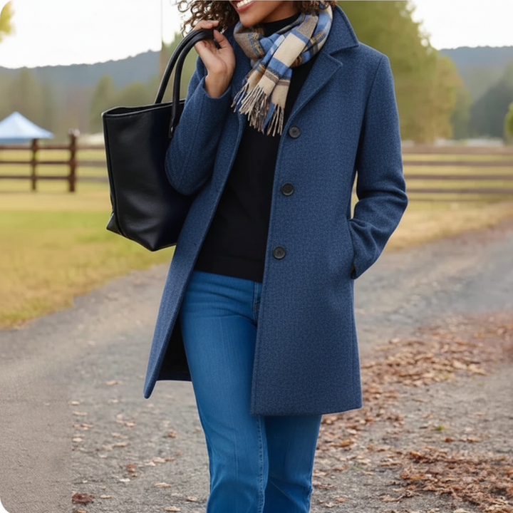 Vera™ - Classic Mid-Length Button Coat