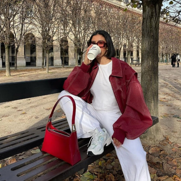 Clara - Women's Oversized Bomber Jacket