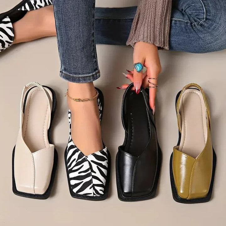 Mayfair Square-Toe Flats