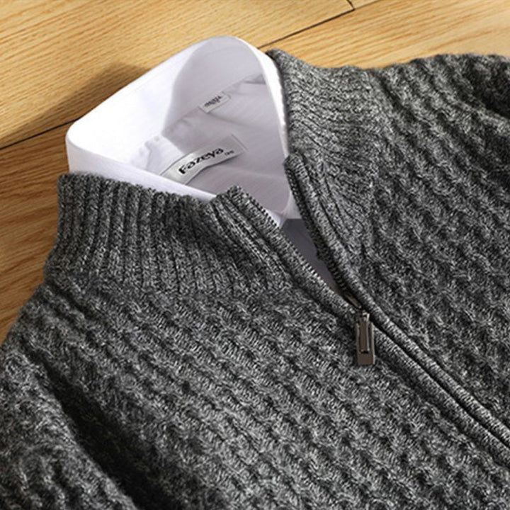 Antonio Cashmere Zip Cardigan