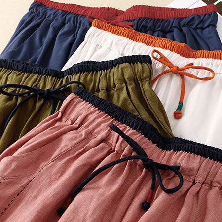 Giulia Relaxed Linen Drawstring Pants