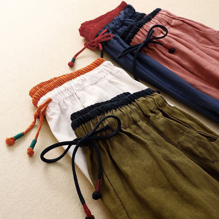 Giulia Relaxed Linen Drawstring Pants