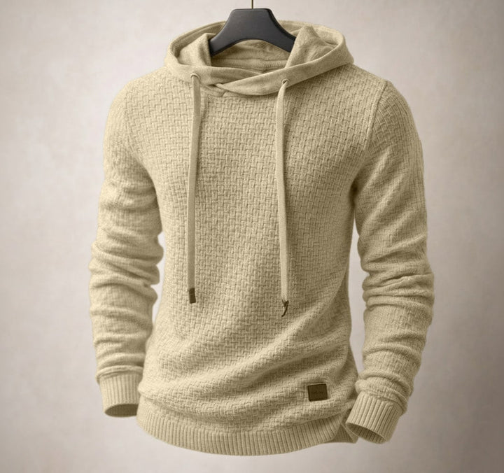 Matteo Textured Knit Hoodie