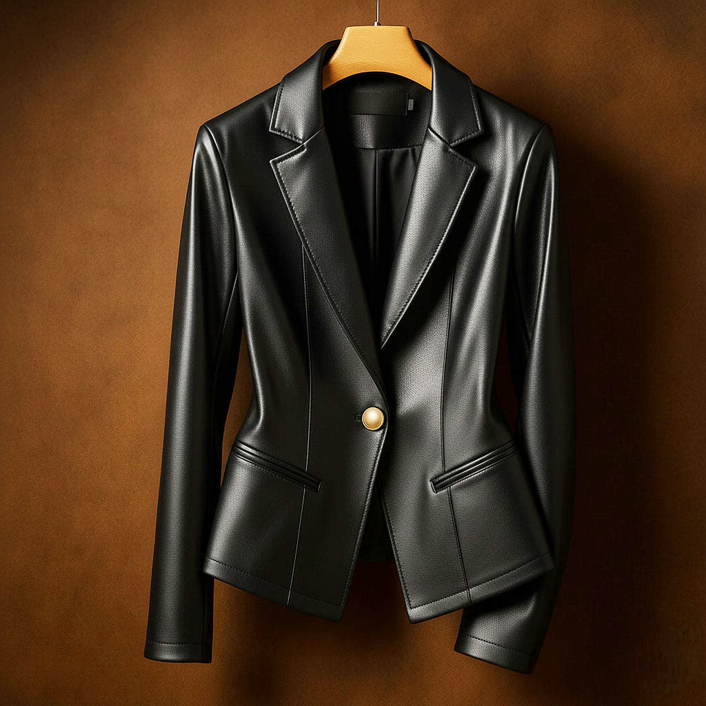 Elena Leather Blazer