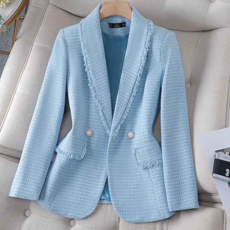 Clarisse Tweed Pearl Blazer