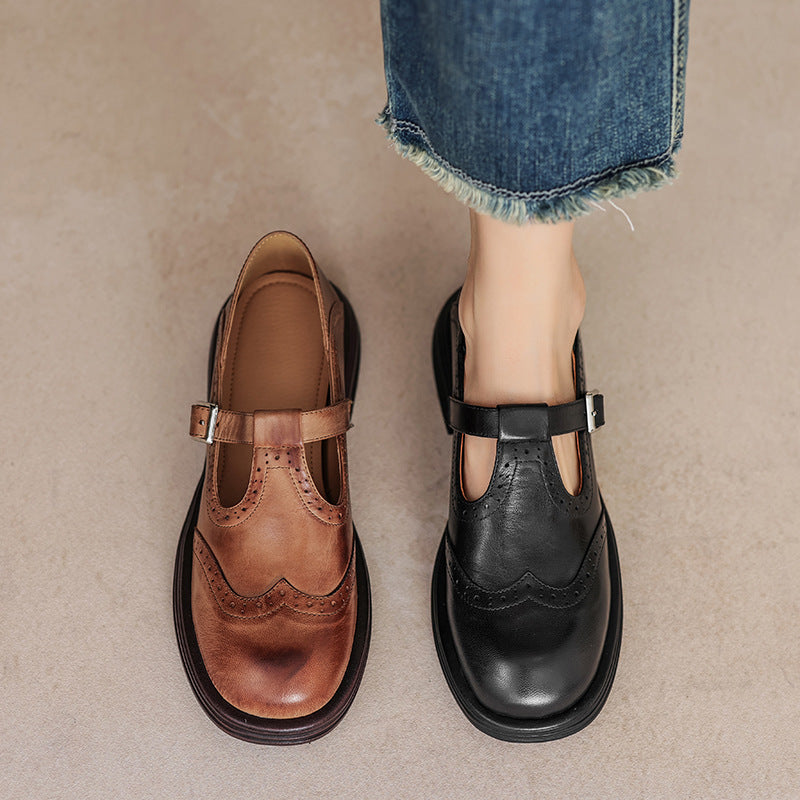 Celine Leather Buckle Loafers
