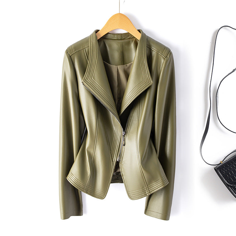 Renata Sculpted Leather Jacket