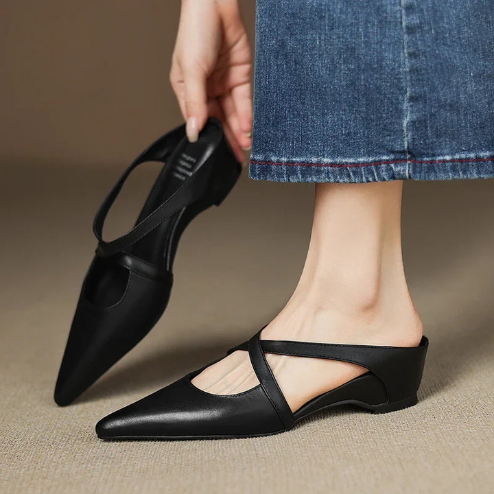 Hartley Genuine  Leather Mules