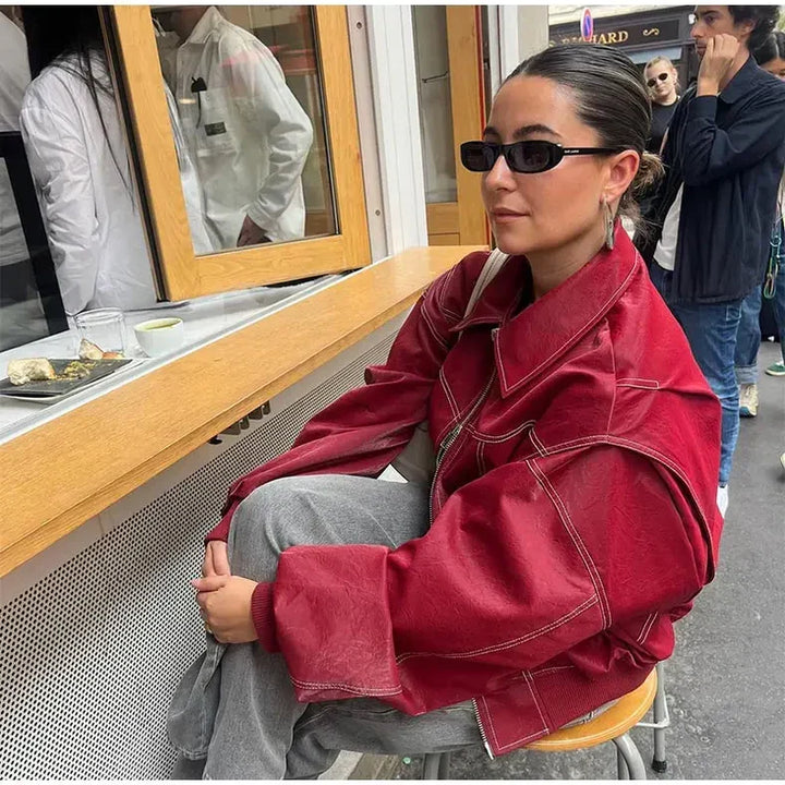 Clara - Women's Oversized Bomber Jacket