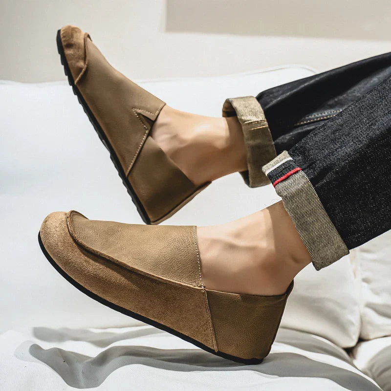 Colton Suede & Leather Slip-Ons