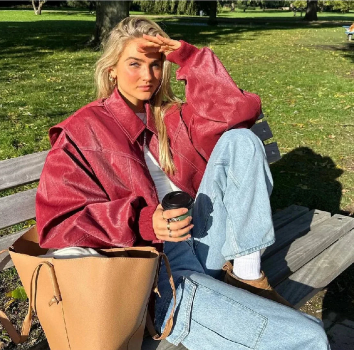 Clara - Women's Oversized Bomber Jacket