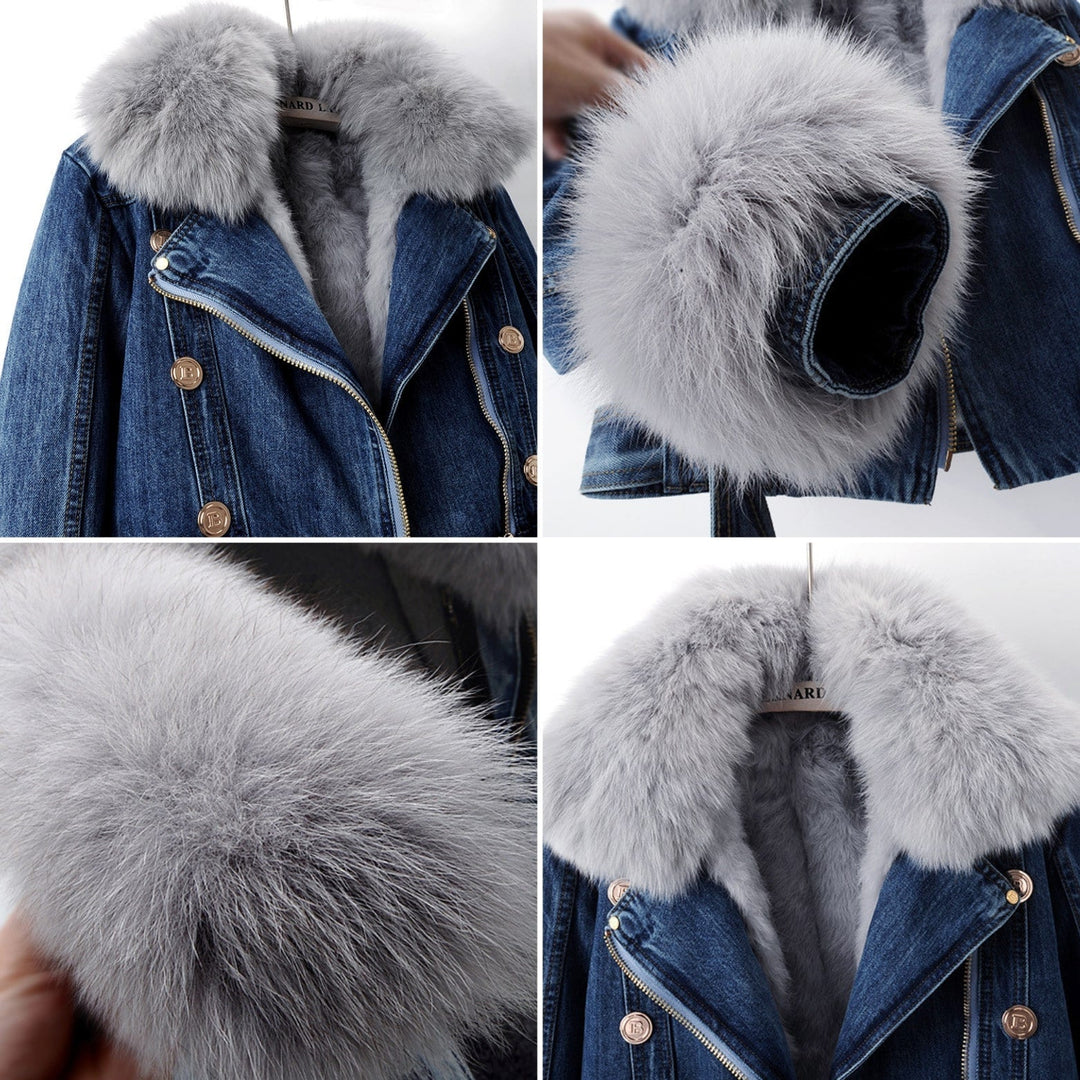 Sienna Faux Fur Denim Jacket