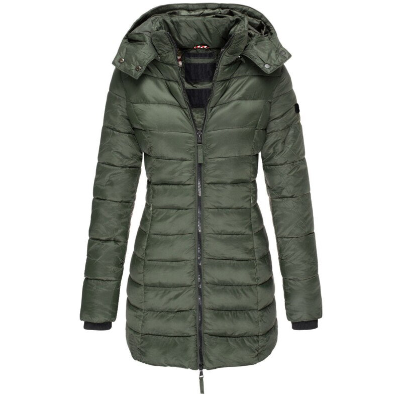 Sandra - The best and coziest winter jacket with a hood and zip
