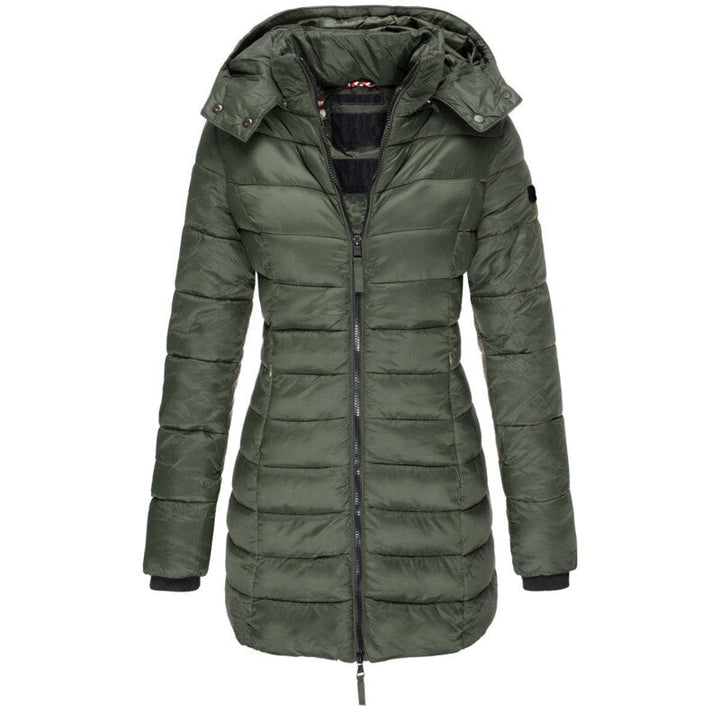Sandra - The best and coziest winter jacket with a hood and zip