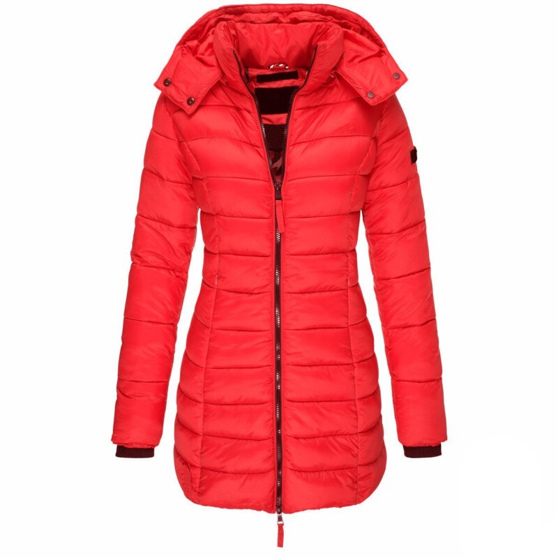 Sandra - The best and coziest winter jacket with a hood and zip