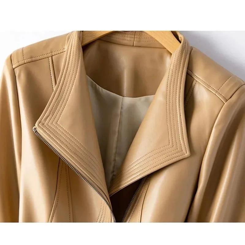 Renata Sculpted Leather Jacket