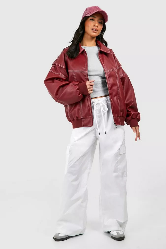 Clara - Women's Oversized Bomber Jacket