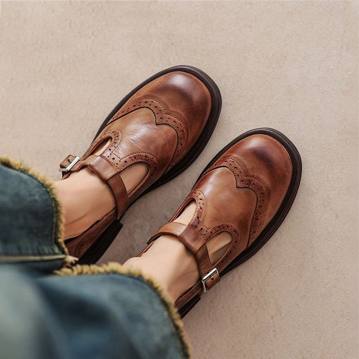 Celine Leather Buckle Loafers