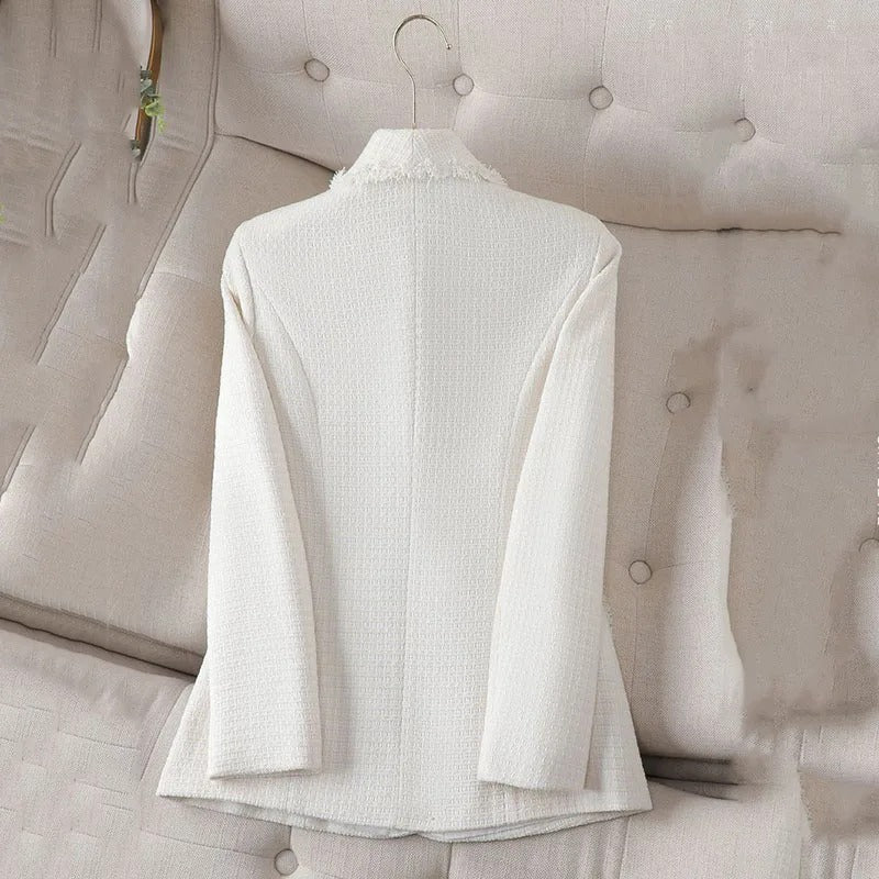 Clarisse Tweed Pearl Blazer