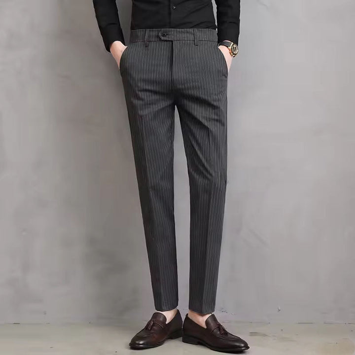 Adriano Pinstripe Tailored Trousers