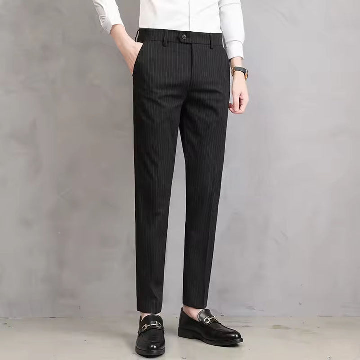 Adriano Pinstripe Tailored Trousers