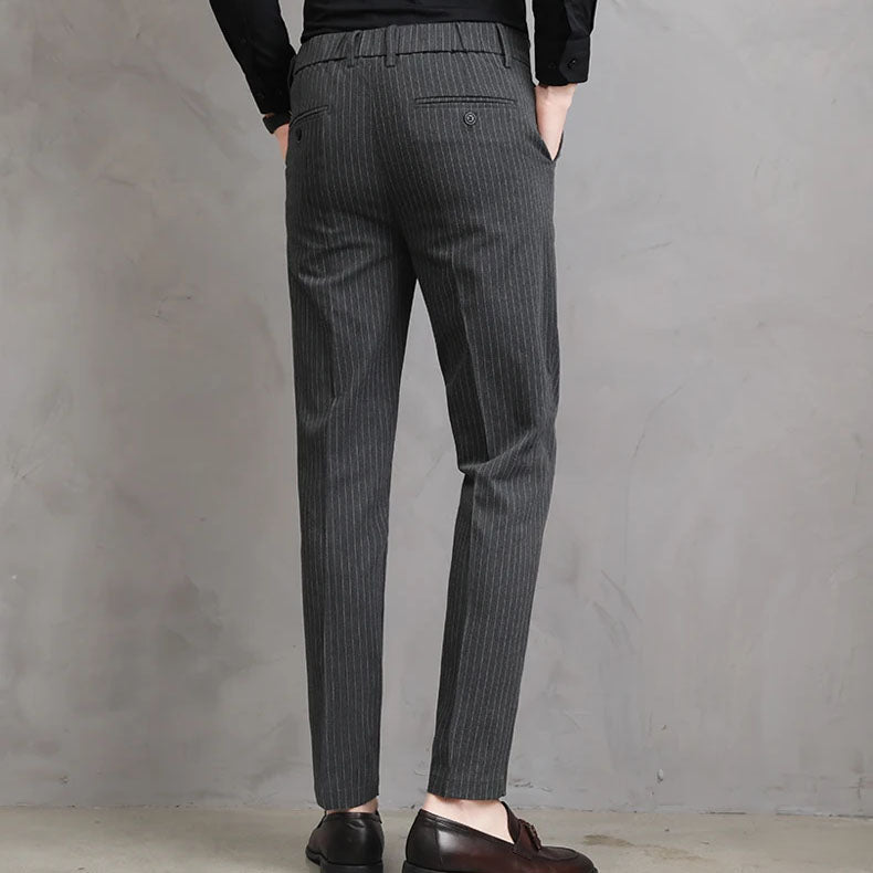 Adriano Pinstripe Tailored Trousers