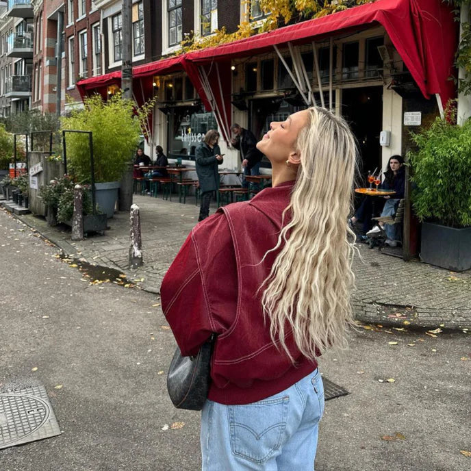 Clara - Women's Oversized Bomber Jacket