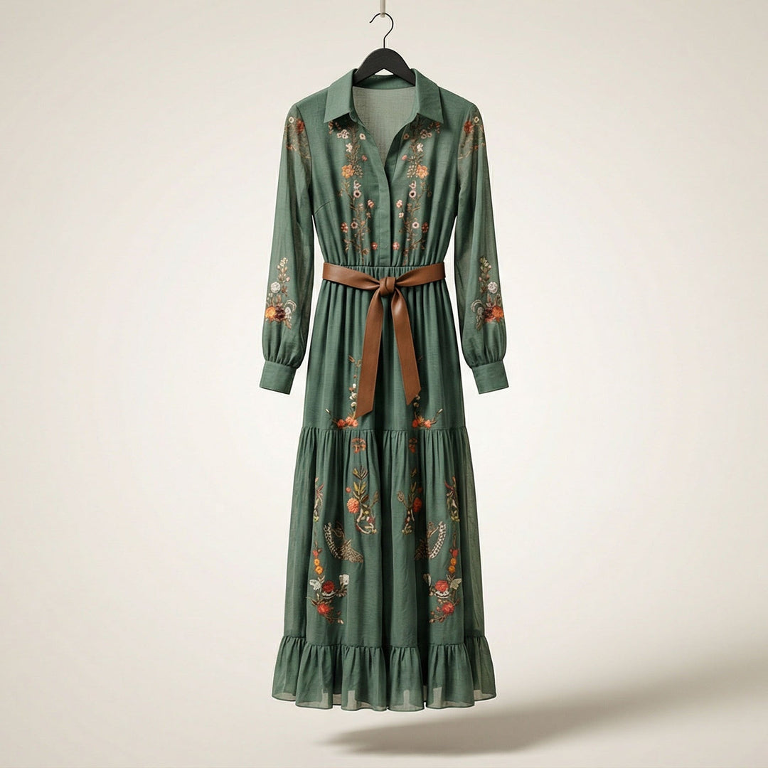 Camilla Soft Woven Fabric Midi Dress